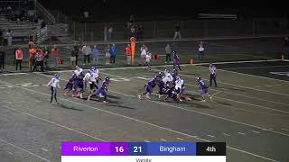 Riverton Varsity Football vs Bingham [upl. by Haramat610]