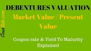 Debentures Valuation  Calculating Market Value PV of Debentures [upl. by Arne3]