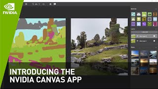 Introducing the NVIDIA Canvas App  Paint With AI  NVIDIA Studio [upl. by Miksen]