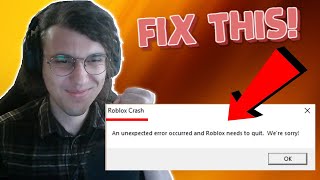 How To Fix Roblox Crashing [upl. by Gaillard]