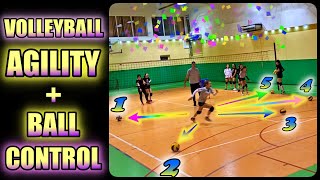 VOLLEYBALL AGILITY  BALL CONTROL DRILLS  Best Volleyball Training [upl. by Lafleur]