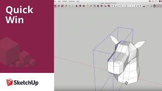 Working with Symmetrical Models in SketchUp  Quick Win [upl. by Yorgos518]