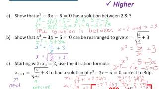 Iteration new GCSE Maths  higher [upl. by Lyndon]