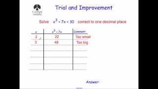 Trial and Improvement  Corbettmaths [upl. by Atinob]