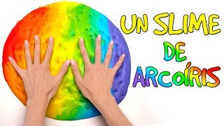 Cómo hacer un Slime Arcoíris🌈💩 [upl. by Gagnon]