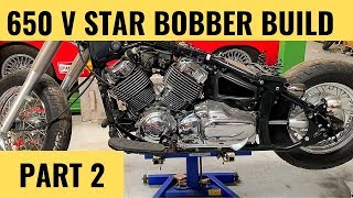 Bobber Build Yamaha V Star Dragstar XVS 650 Part 2 [upl. by Camroc]