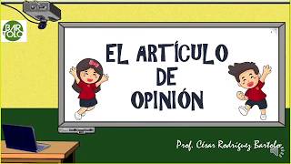 Conocemos el Artículo de Opinión I [upl. by Arahd]