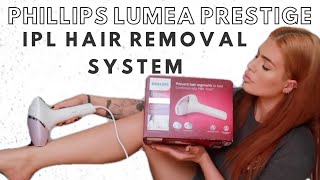 Philips Lumea Prestige  IPL Hair Removal  UNBOXING amp HOW TO USE [upl. by Ahsanat]