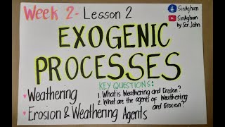 Lesson 5  Exogenic Processes [upl. by Laroy815]