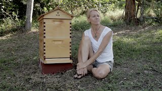 Whats inside a beehive  Beekeeping with Maddie 2 [upl. by Sivek157]