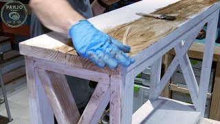 How to Distress Painted Furniture 2 Easy Techniques [upl. by Emoryt78]