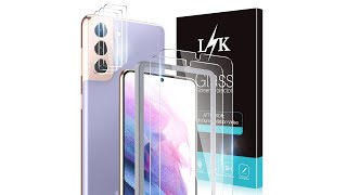 LK Tempered Glass Screen Protector for Galaxy S21  S21 Plus Installation Video [upl. by Len]