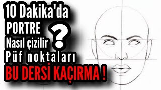 Portre Yüz Çizimi Nasıl Yapılır Yeni Başlayanlar İçin [upl. by Cheria]