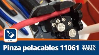 Pinza pelacables  cortacables 11061 Klein Tools [upl. by Nerreg720]