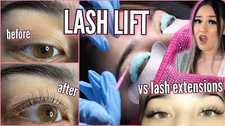 The TRUTH about lash lifts vs lash extensions my experience [upl. by Conah349]