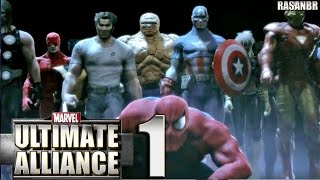 Marvel Ultimate Alliance PSP walkthrough part 1 [upl. by Chamberlin993]