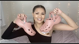 NEW CROCS Classic Platform Clog  UNBOXING REVIEW amp TRY ON  Platform Clogs VS Bae Clogs  2021 [upl. by Putnam964]