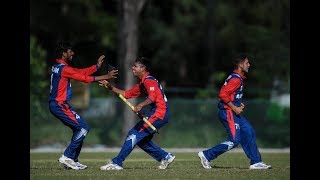 Nepal vs India Asia Cup Match Highlights Nepal stun India at Cricket Under19 Asia Cup [upl. by Eillib]