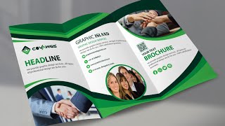 Brochure Design  Tri Fold Brochure Design in Illustrator cc [upl. by Sarson]