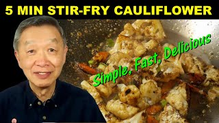 CAULIFLOWER STIRFRY IN 5 min  Simple Fast and Delicious [upl. by Love470]