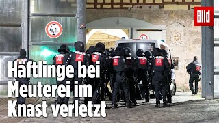 Gefängnismeuterei Polizei stürmt Knast in Thüringen  JVA Untermaßfeld [upl. by Nerek255]