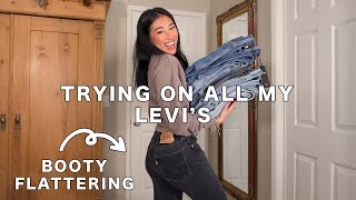 LEVIS JEANS TRY ON  REVIEW 501 Original  Skinny vs Wedgie Fit [upl. by Uok]