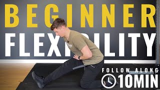 10 minute Stretching Routine I Beginner FOLLOW ALONG [upl. by Filomena]